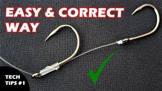 TWIN HOOK SNELL RIG  easy and right way  live and dead baits