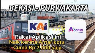 Naik WALAHAR EXPRESS CUMA 4 RIBU ke Purwakarta Kereta Api Antar Kota Berangkat Dari Bekasi