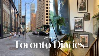 Living in Toronto Diaries Breakfast with friends cafes and gelato chill days nature walks vlog