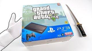 PS3 GRAND THEFT AUTO V UNBOXING PlayStation 3 Super Slim GTA 5 Console