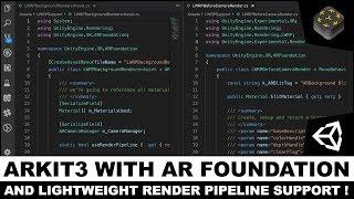 Unity3d AR Foundation with Lightweight Render Pipeline Support - LWRP