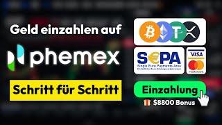 Geld einzahlen auf Phemex  Einzahlung Anleitung Euro & Krypto