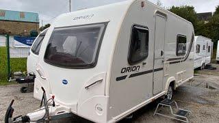 Lightweight caravan fixed bed washroom with separate shower 4 berth 13 Bailey Orion 430-3