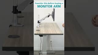 Buying a monitor arm? Consider this first #shorts