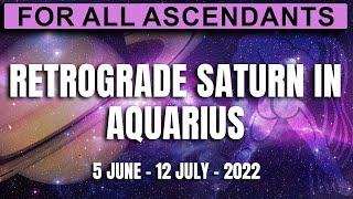 Retrograde Saturn in Aquarius  5th june to 12th July  Analysis by Punneit