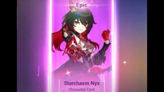 Lucky pulls on  Starchasm Nyx Equipments and Weapon new release 4.8 Part 1 Honkai Impact 3