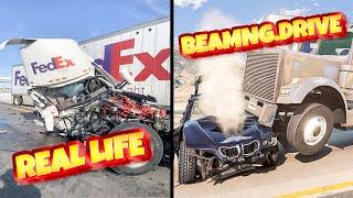 Accidents Based on Real Events on BeamNG.Drive #1  Real Life - Flashbacks