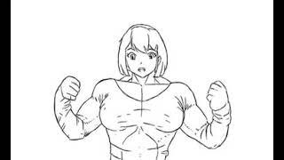 muscle growth girl ripped shirts