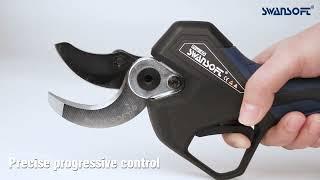 Real progressive cut function of SW-PRU-40 electric pruning shears