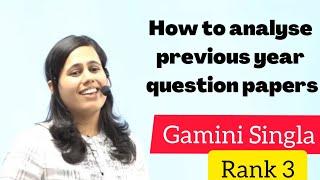 How to analyse previous year question papers for UPSC CSE  Gamini Singla  Air 3   #heavenlbsnaa