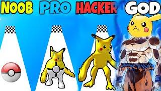 Pokeyball Run in NOOB vs PRO vs HACKER vs GOD Level 48 - 73