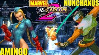 Marvel vs Capcom 2 NUNCHAKUS vs AMINGO