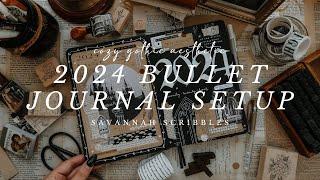 2024 Bullet Journal Set Up I Gothic Aesthetic Plan With Me I Scribbles That Matter