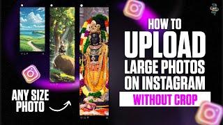 How to Upload Long Photos on Instagram? Long Aspect Ratio on Instagram  Hindi