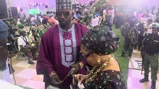 LIZZY ANJORIN AT FAITHIA BALOGUN’S FATHER’S BURIAL CEREMONY