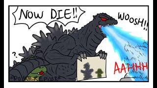 Godzilla Heisei Era  Godzilla and Godzilla Jr. VS Mechagodzilla Godzilla Comic Dub