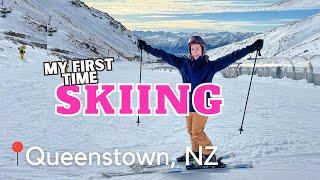 LEARNING TO SKI IN NEW ZEALAND  The Remarkables Queenstown  My first time...