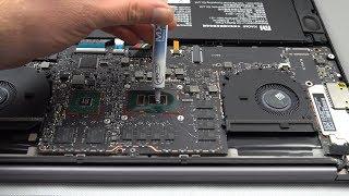 Xiaomi Mi Notebook Pro Thermal Repaste Results How to Open & Add SSD