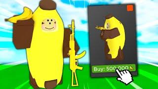 So I trolled as the MONKY skin.. Roblox Arsenal