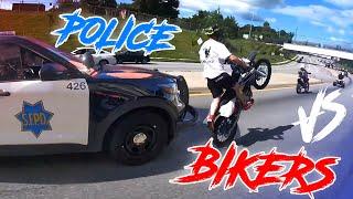 MOTORCYCLE POLICE CHASE  COPS vs BIKERS  ANGRY & COOL COPS 2024