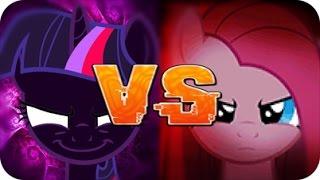 Nightmare Twilight Sparkle VS Pinkamena Diane Pie