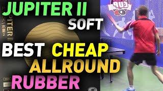 BEST cheap ALLROUND rubber YINHE Milkyway JUPITER II SOFT review SUPER CONTROL & SPIN test