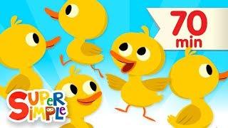 Five Little Ducks + More  Kids Songs and Nursery Rhymes  Super Simple Songs