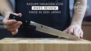 Kasumi Yanagiba VG10 Review 24cm - Kasumi Knife Made in Seki Japan right-handed Yanagiba