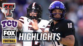 Texas Tech Red Raiders vs. TCU Horned Frogs Highlights  FOX College Football