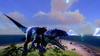 Ark Survival Mobile - Breeding gigantosaurus fight wild gigantosaurus