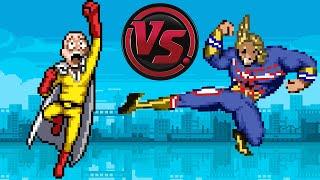Saitama vs All Might One Punch Man vs My Hero Academia