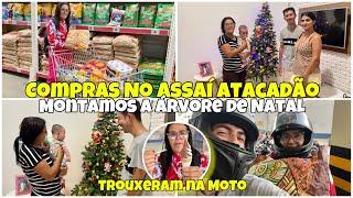 VLOGANDO NO MERCADO COMPRAS NO ASSAÍ ATACADÃO + VALOR TOTAL MONTAMOS A ÁRVORE DE NATAL