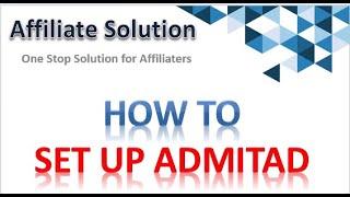 How to set up admitad with Affiliate Solution?