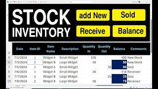 Stock inventory Management in Excel From Basics to Advanced Techniques