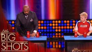 UNSEEN MOMENT Steve Harvey tries speed stacking cups