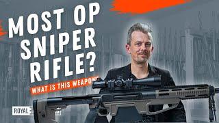 The foldable British Barrett Steel Core Cyclone HSR with firearms expert Jonathan Ferguson