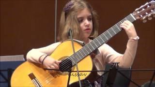 Amazing 7-Year-Old girl Guitarist - Konstantina Andritsou performs @ Megaro Athens HD