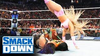 Tiffany Stratton attacks Bayley and Naomi during title match SmackDown highlights April 19 2024