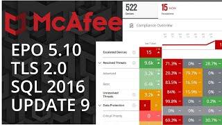 McAfee ePolicy orchestrator 5.10 installation 2021  SQL  Enable TLS 2.0 ePO update 9 #mcafee #epo