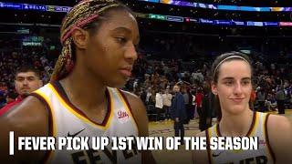 Aliyah Boston & Caitlin Clark talk comeback vs. Sparks for get 1st win of season  WNBA on ESPN