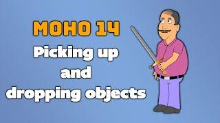 Picking up and dropping objects in Moho 14