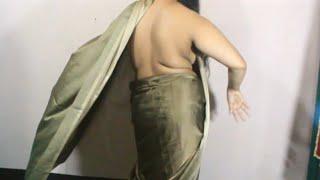 how to wear simple saree without blouse fashion  star fashion  #starfashion