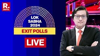 Elections 2024 Exit Poll Results LIVE Indias Biggest Election Coverage With Arnab  Republic LIVE