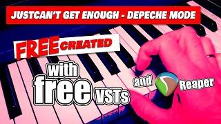 Just Cant Get Enough - Depeche Mode recreated with Reaper and FREE VSTs - FREEcreated #Recreated