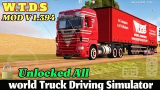 World Truck Driving Simulator Mod Apk 1.394  Unlock All Truck  Download W.T.D.S NEW MOD APK 2024