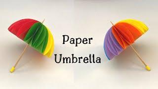 How to make paper umbrella  easy paper crafts for kids