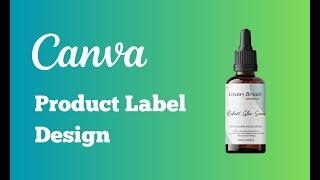 Canva Product Design  Canva  Bottle Dropper Label Design  Canva Smartmockup