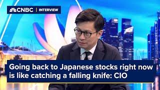 Going back to Japanese stocks right now is like catching a falling knife CIO