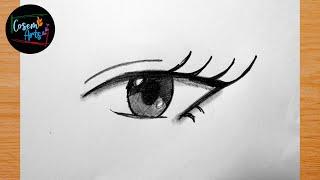 Anime Eye Drawings  How to draw anime eye easy