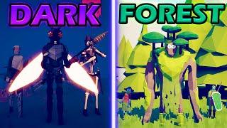 DARK AGE TEAM vs GREAT FOREST - Totally Accurate Battle Simulator  TABS